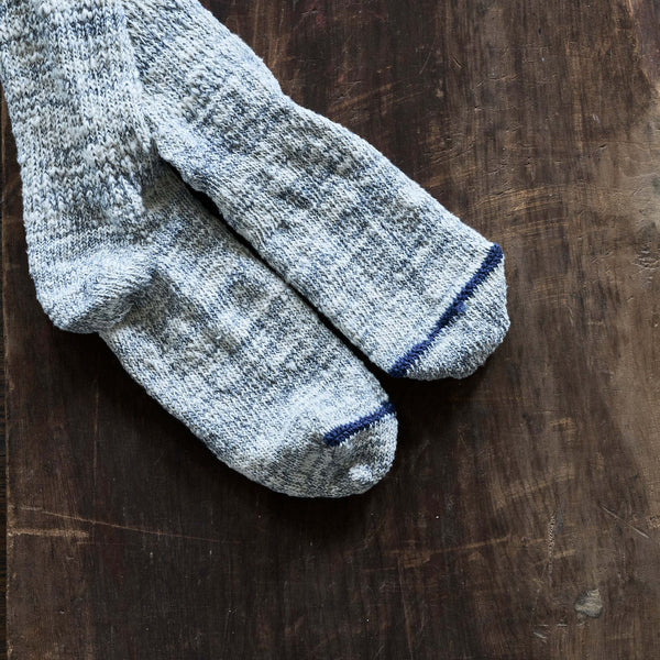 "Garabou" Organic Cotton Slipper Socks｜7-6010 | Indigo