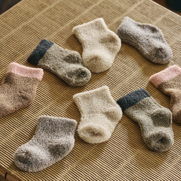 Organic Cotton Blended Yak Pile Socks For Baby｜7-6600