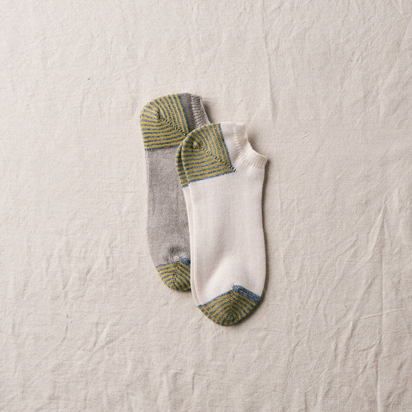 Organic Cotton Linen Sneaker Socks｜7-5013
