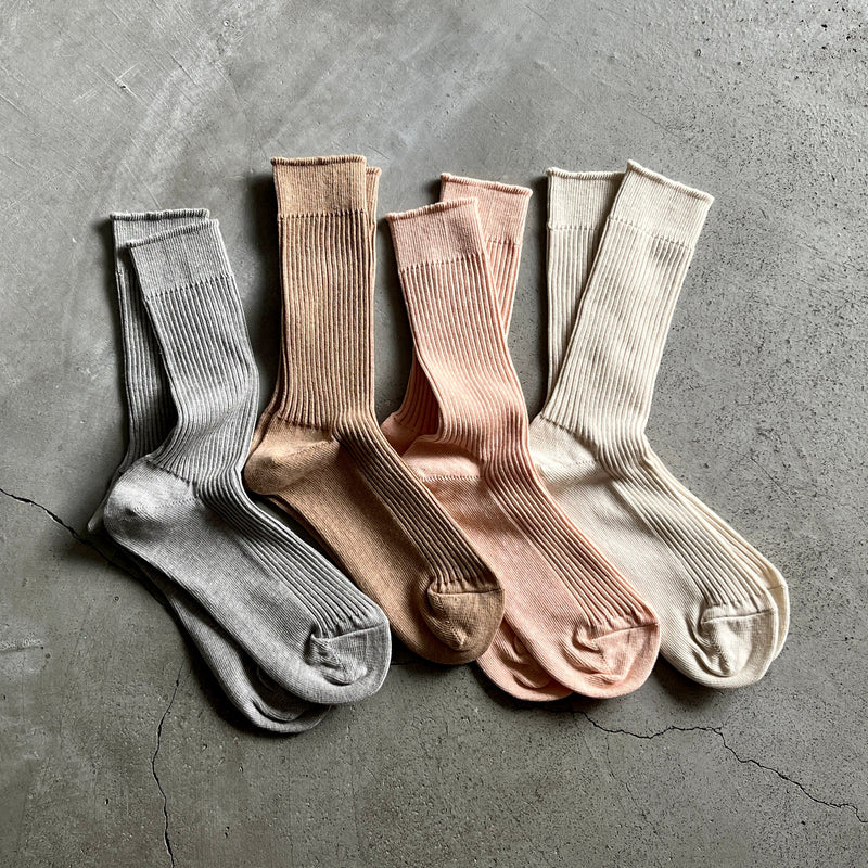 8-0010 | 100% cotton ribbed socks