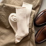 8-0010 | 100% cotton ribbed socks