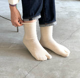 Organic Cotton Blended Yak Pile Tabi Socks｜7-5005