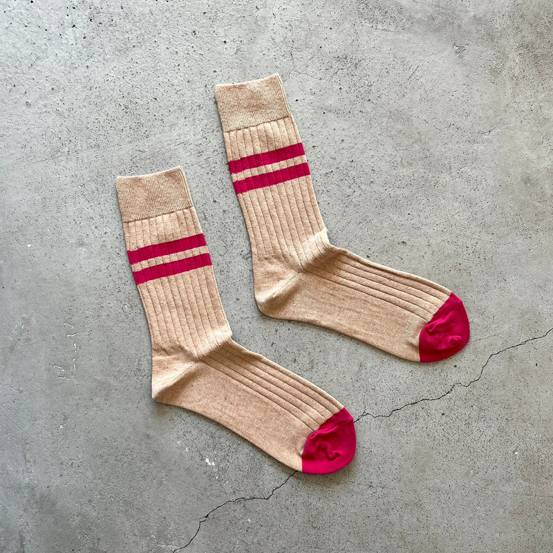 5-5001｜Cotton Line Rib Socks