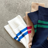 5-5001｜Cotton Line Rib Socks