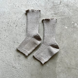 9-7013 | Linen ribbed sandal socks