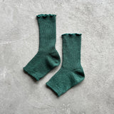 9-7013 | Linen ribbed sandal socks