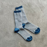 8-0040｜Indigo jacquard stripe