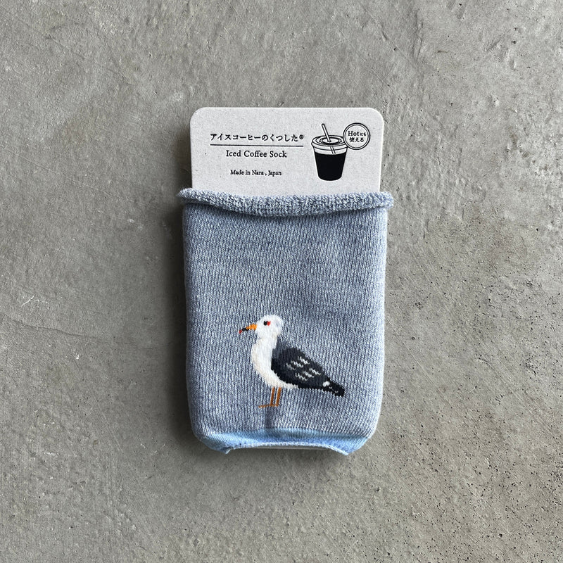 6-1002 | Iced Coffee Socks Black-tailed Gull Ver.