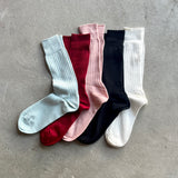 4-1002｜Organic Cotton Ribbed Socks