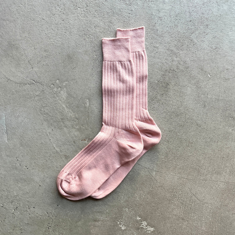 4-1002｜Organic Cotton Ribbed Socks