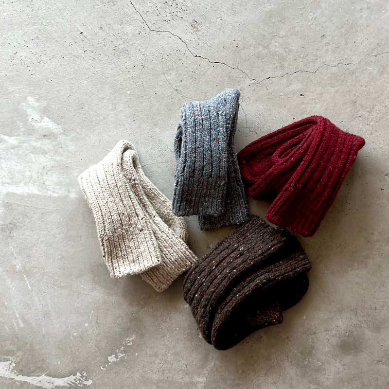 4-4012｜Recycled Wool Low Gauge Socks