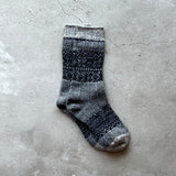 4-4011｜Wool Organic Cotton Snow Pattern Socks