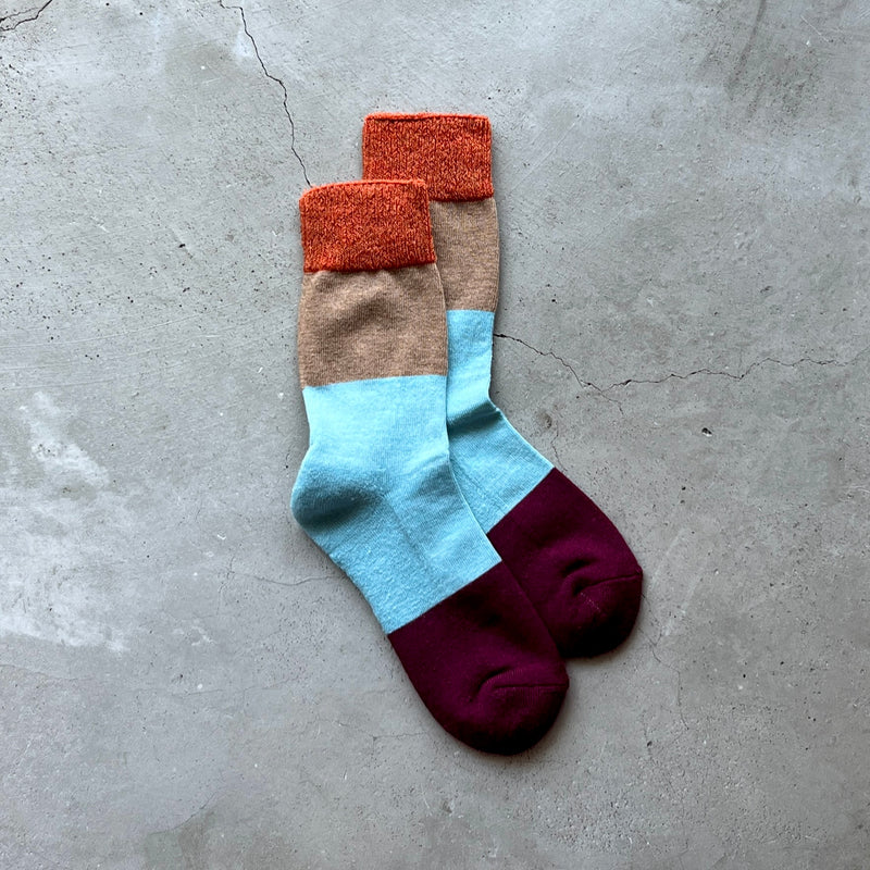 4-4010｜Wool Organic Cotton Yak Pile Socks