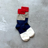 4-4010｜Wool Organic Cotton Yak Pile Soles Socks