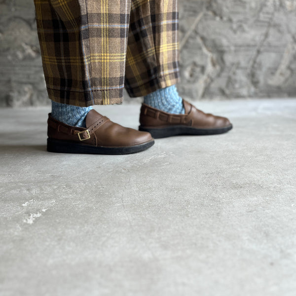 4-4007｜Linen Wool Ribbed Socks