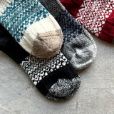 4-4011｜Wool Organic Cotton Snow Pattern Socks