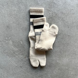 4-4008｜Organic Cotton Yak Pile Soles Tabi Socks