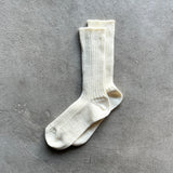 4-4007｜Linen Wool Ribbed Socks