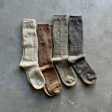 Organic Cotton Blended Yak Knitting Patterns Socks | 7-5019