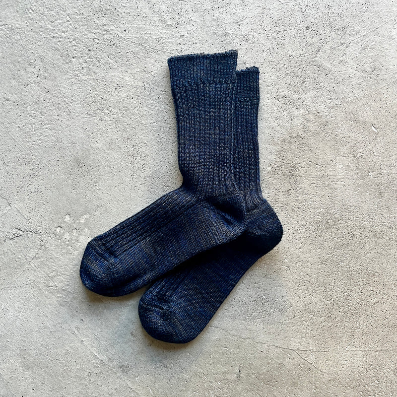 9-1127｜Linen &amp; wool 2×2 rib