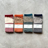 4-4002｜Organic Cotton Yak Toe Socks