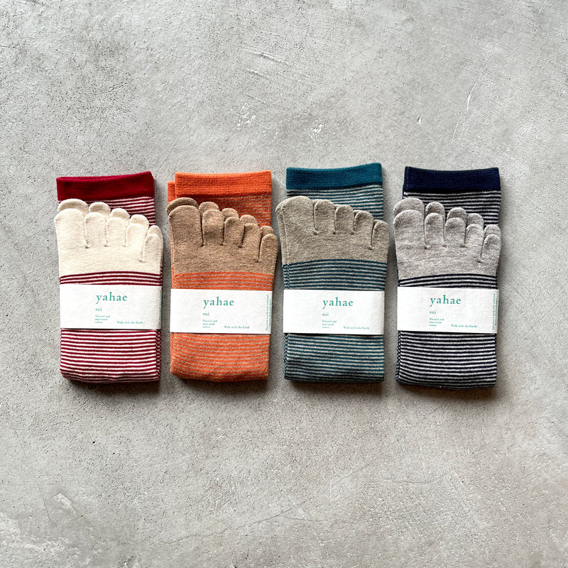 4-4002｜Organic Cotton Yak Toe Socks