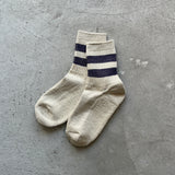 4-2000｜Organic Cotton Linen Pile Sole Line Socks