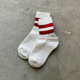 4-2000｜Organic Cotton Linen Pile Sole Line Socks