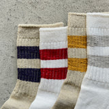 4-2000｜Organic Cotton Linen Pile Sole Line Socks