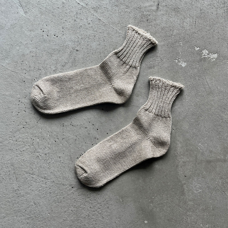 4-2001｜Linen Organic Cotton Ankle Socks