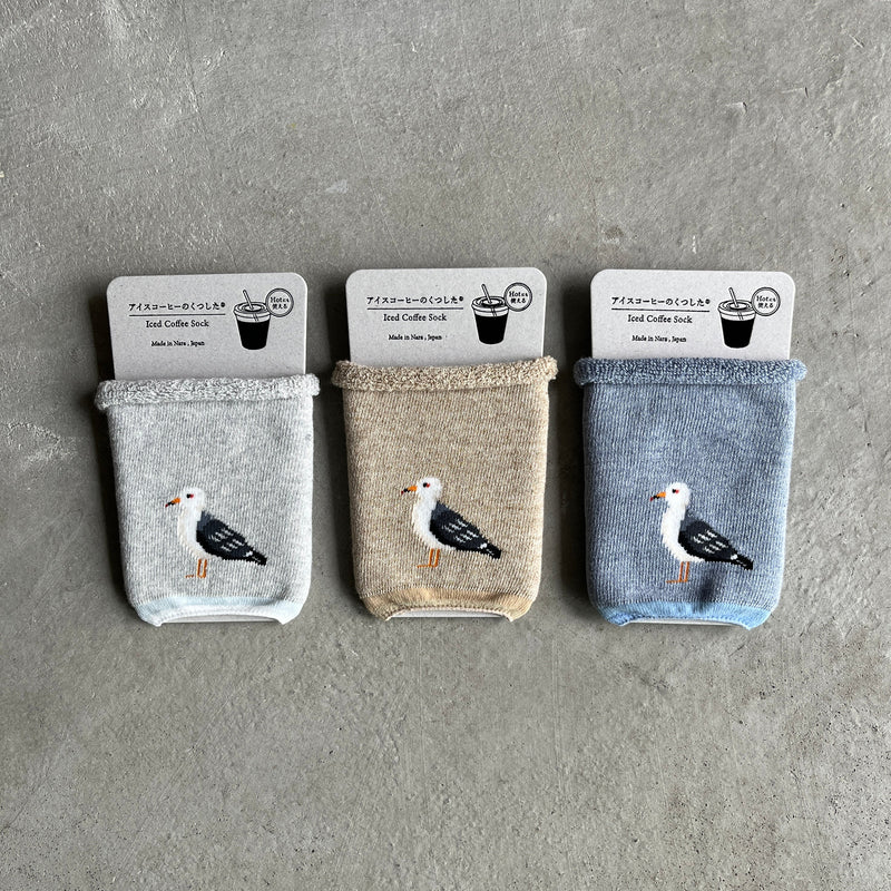 6-1002 | Iced Coffee Socks Black-tailed Gull Ver.