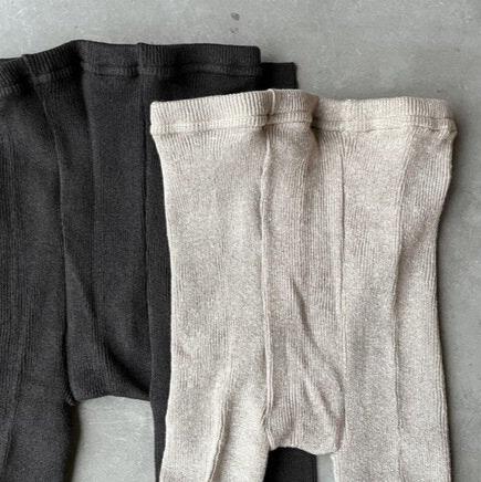 9-1103 | Linen & Cotton 1x1 Rib Leggings