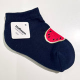 9-1116｜Cotton sole pile watermelon pattern ankle boots for kids